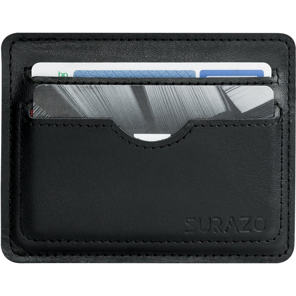 Slim Card Wallet - Black