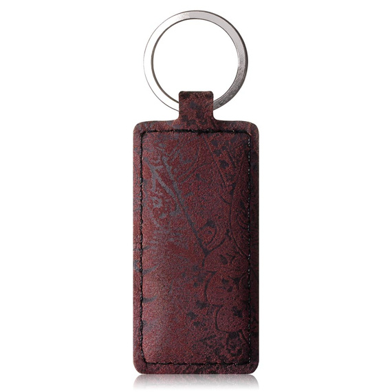 SURAZO Premium MJ - Skórzane Etui Na Smartphone Portfel z Klapką - Ornament Burgund